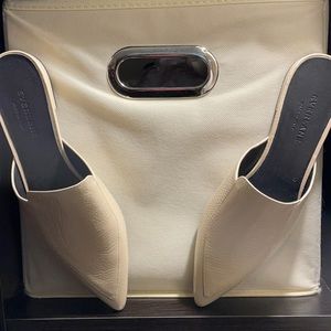 Everlane Cream mules